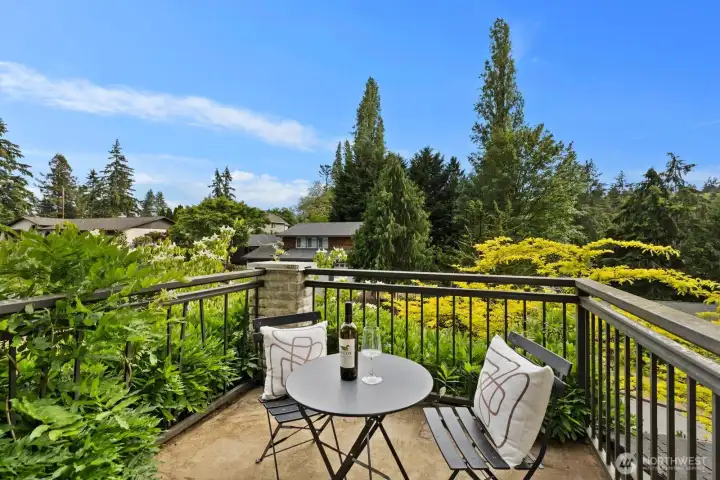 Private balcony patio