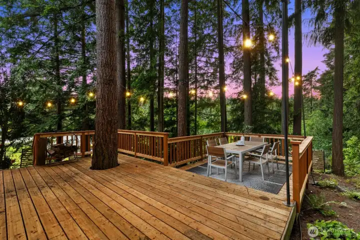 Enjoy beautiful sunsets from your deck