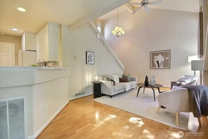 From the dining area, enjoy seamless sightlines to the kitchen and living room—perfect for entertaining and everyday connection. From the dining area, enjoy seamless sightlines to the kitchen and living room—perfect for entertaining and everyday connection.
