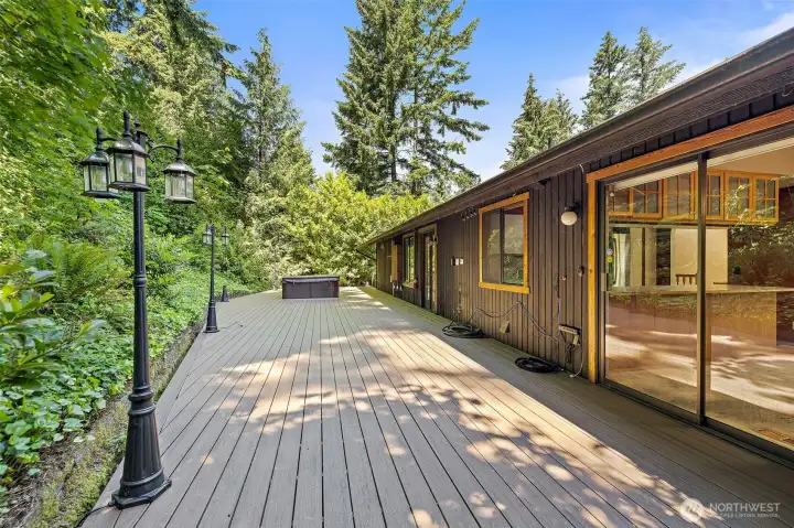 Back yard is extremely private