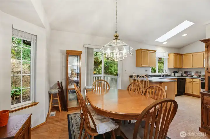 Dining room & Kitchen view. Dining room & Kitchen view.