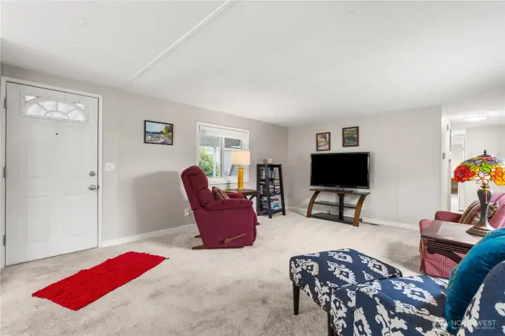 Entry into Bright Living Room Entry into Bright Living Room