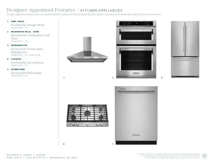 Designer appointed selections included in this home Designer appointed selections included in this home