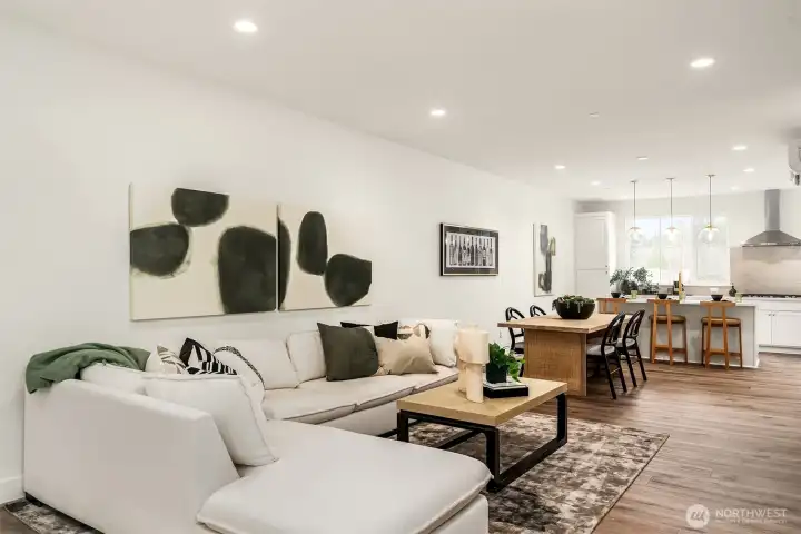 Open great room layout perfect for entertaining Open great room layout perfect for entertaining