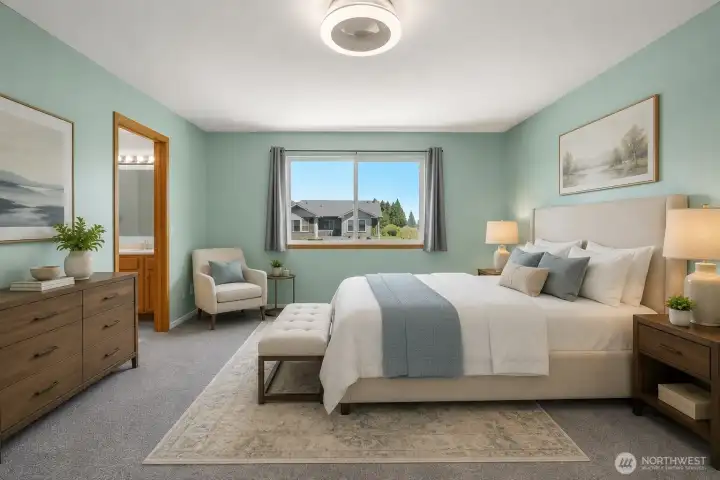 Staged Primary Bedroom Staged Primary Bedroom