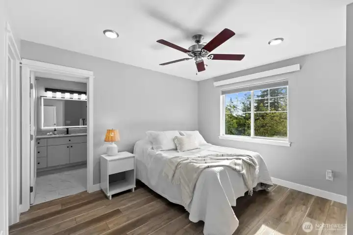 Primary suite, big enough for a bed, a reading nook, an office space or whatever you could need.