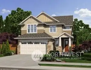 Lot 118- Rendering, not actual.   9126 Wyatt Loop SE Tumwater WA 98501  The Noble plan# 2385  4 beds 2.5 baths  Den/office plus Bonus room