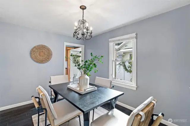 Dining room off the kitchen.