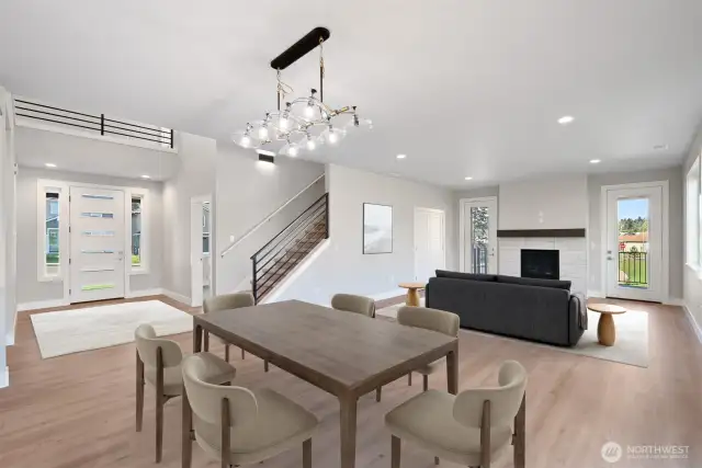 Virtually staged main floor