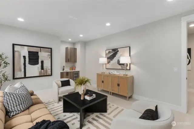 Bonus room with wet-bar and Wine Fridge