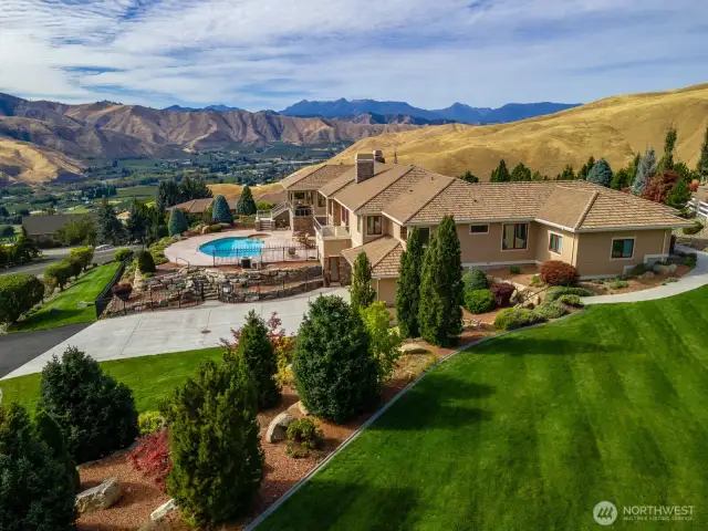 Sitting on 1.24 acres with meticulous landscaping
