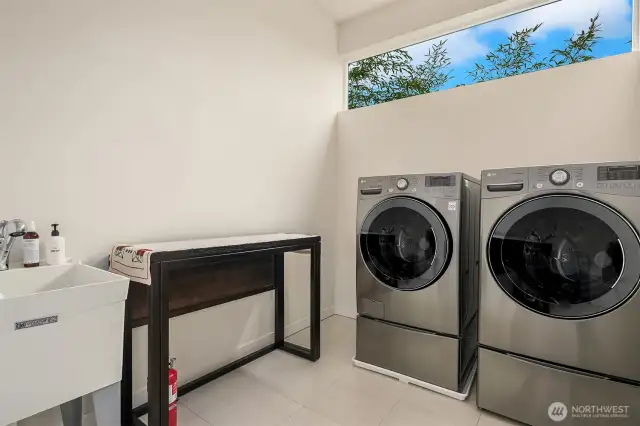 Upstairs laundry / utility room.