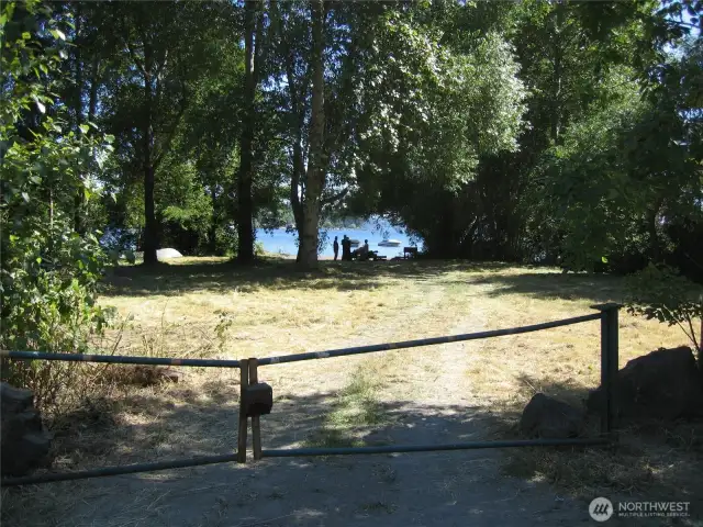 Private neighborhood beach.