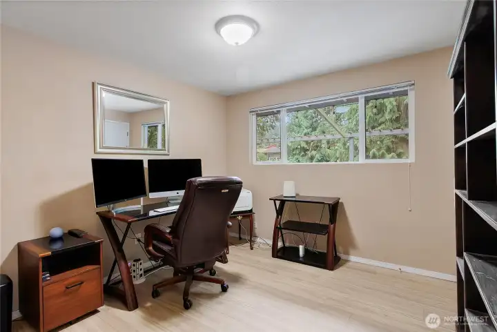One of the four secondary bedrooms