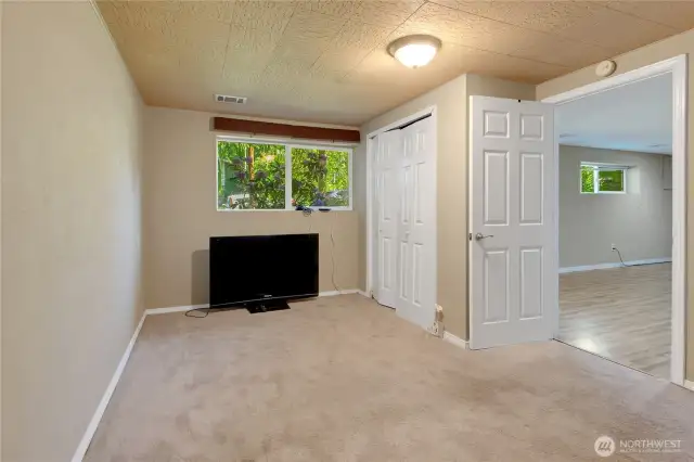 Coming down the stairs to the basement. This would be perfect for a MIL, separate entrance and full bath, just need to add a kitchen