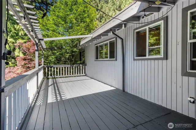 First deck right off the french doors and family room