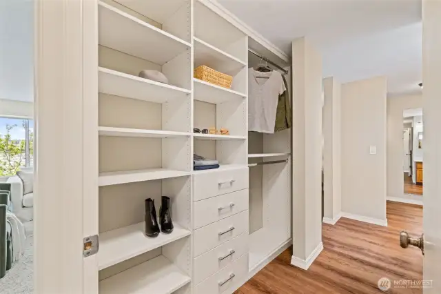 Custom Closet in Primary