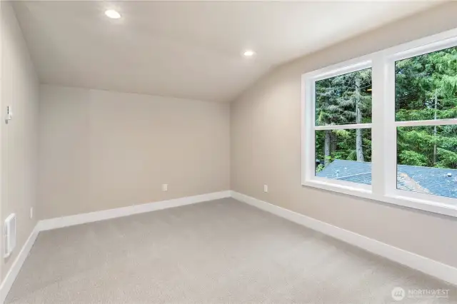 rec room at top of stairs