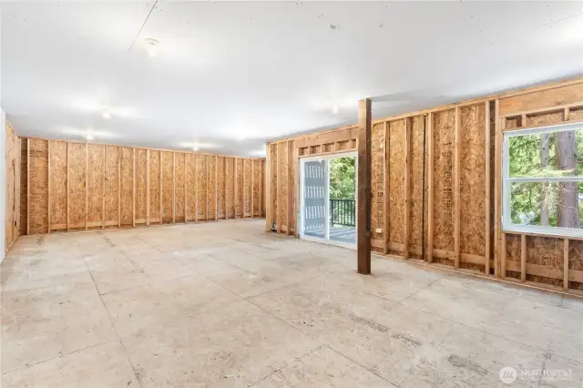 unfinished basement