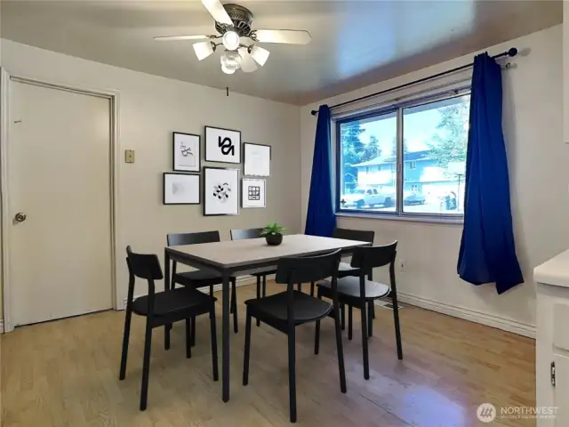 Virtually staged Kitchen