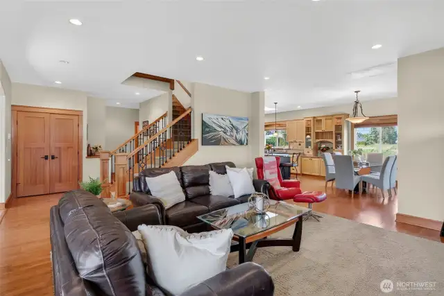 View from NW corner of living area