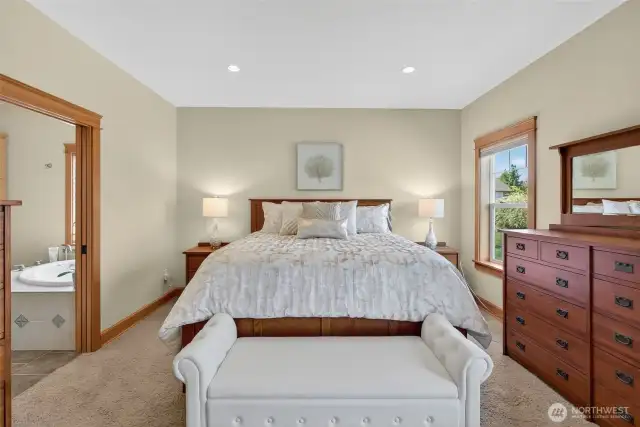 Large and bright primary bedroom on main level!