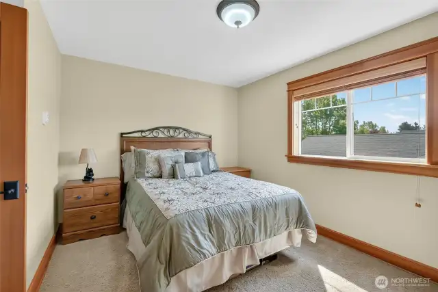 Bedroom #2 easily fits queen size bed