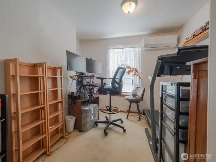 Bedroom 2 is being used as an Office.