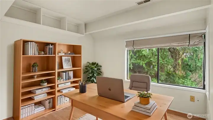 Bonus room/office space.  Virtually staged