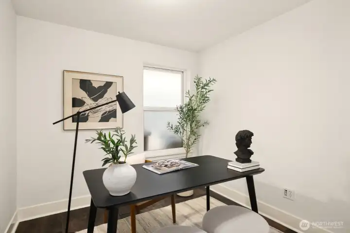 First floor bedroom. Great home office or guest room.