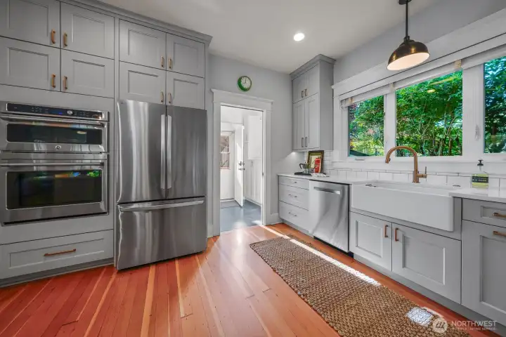 Easy access to back yard and laundry area.