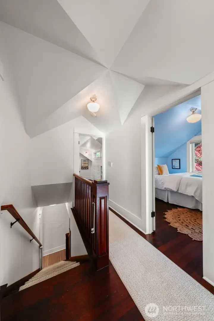 Upper level architectural details