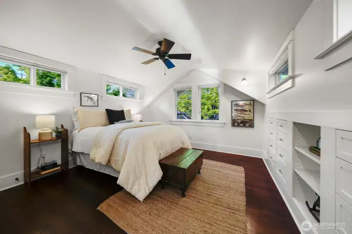 3 of 3 bedrooms on the upper level with more convenient built-in storage.