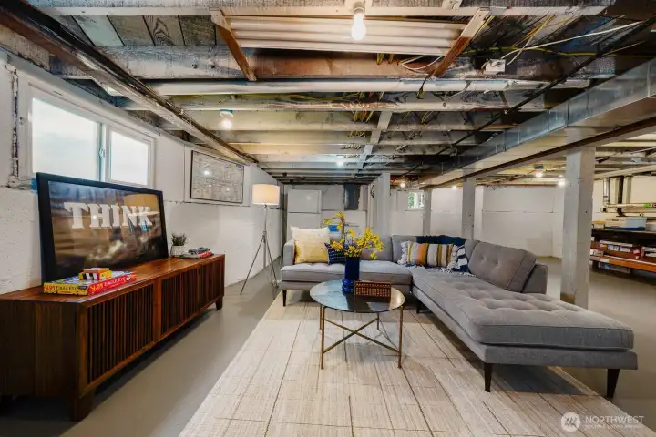 Lower level, ready for your creativity.