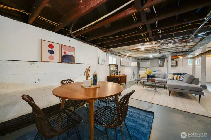 Lower level, ready for your creativity.