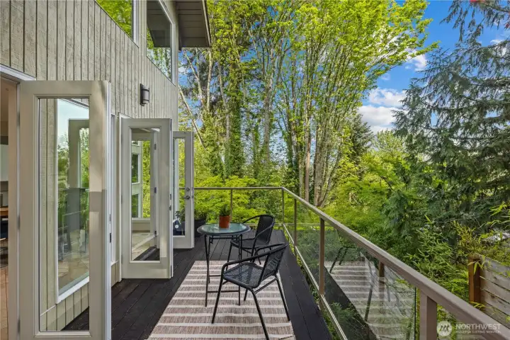 View deck off of kitchen