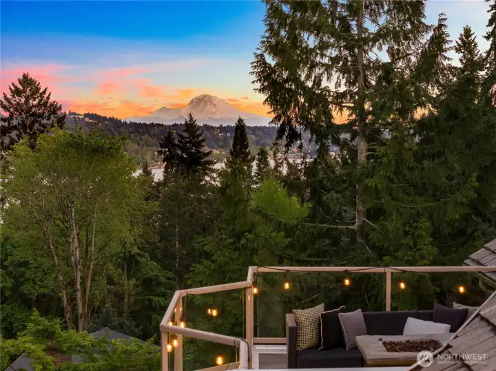 Entertainment deck off of living room