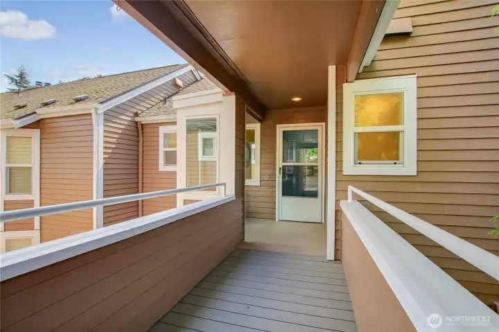 Front covered breezeway to your front door.