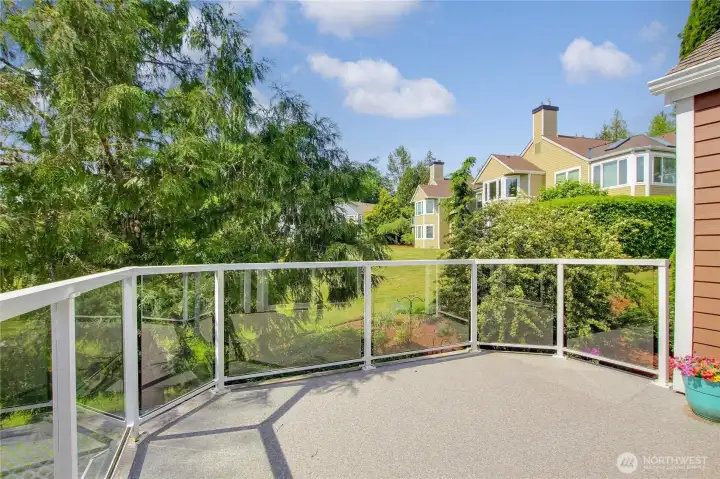 View deck directly off kitchen & dining rooms.
