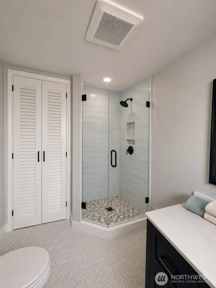 Rendering of what the ensuite bathroom could look like when completed. Rendering of what the ensuite bathroom could look like when completed.
