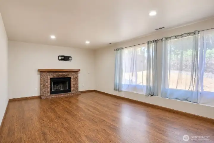 Family room with fireplace Family room with fireplace