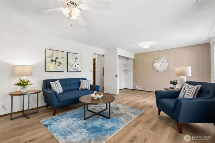 Plenty of room as an expansive primary suite with sitting area - OR, as a family room, exercise studio or office space.