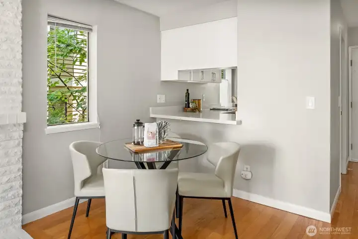 Nice dining space.