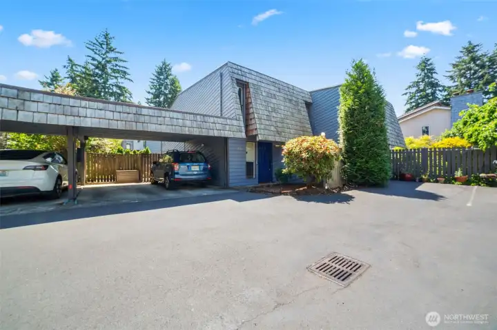 Covered carport parking - 1 space.