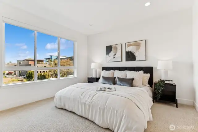 Primary bedroom retreat  that is relaxing and comfortable.