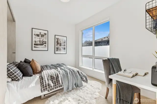 Additional Bedroom on 3rd level. Nice closet space and private full bathroom.