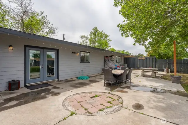 Back yard patio