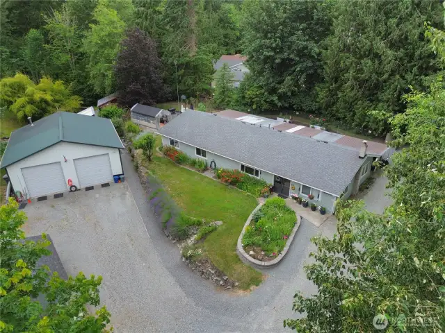 Drone Shot of Home & Shop