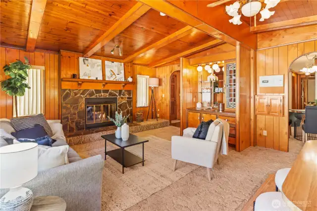 Electric fireplace insert or easily restore back to original wood stove.