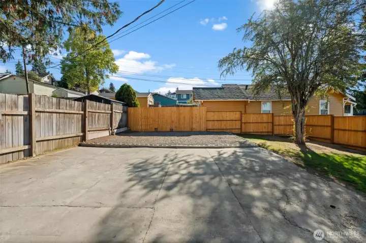This corner lot is so large and perfect for outdoor fun